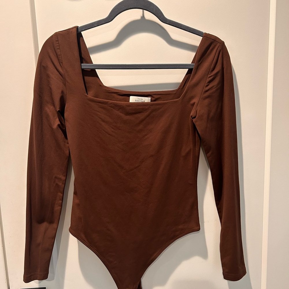 Brown Long Sleeve Bodysuit